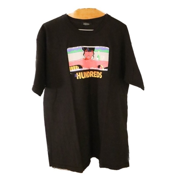 THE HUNDREDS Black  Graphic Tee size Large - Picture 1 of 4